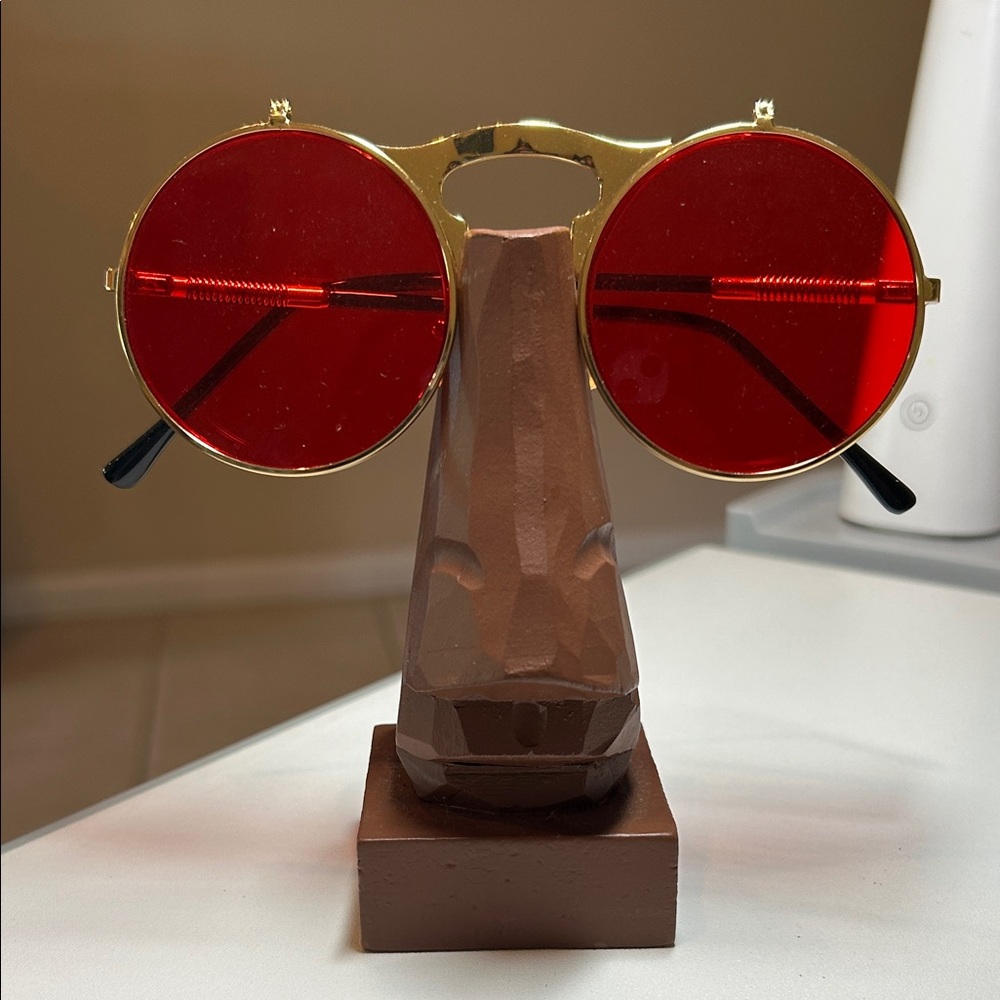 Gold and Red Sunglasses